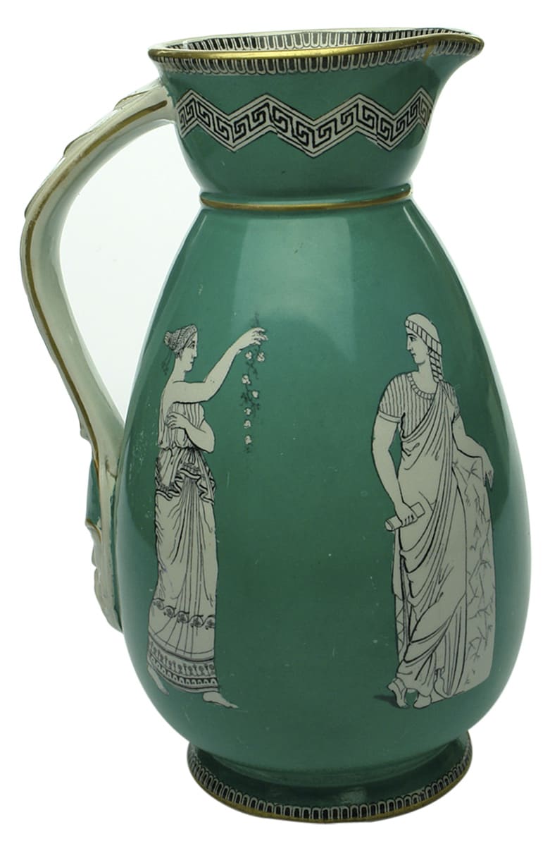 Prattware Jug Pottery Greek Figures