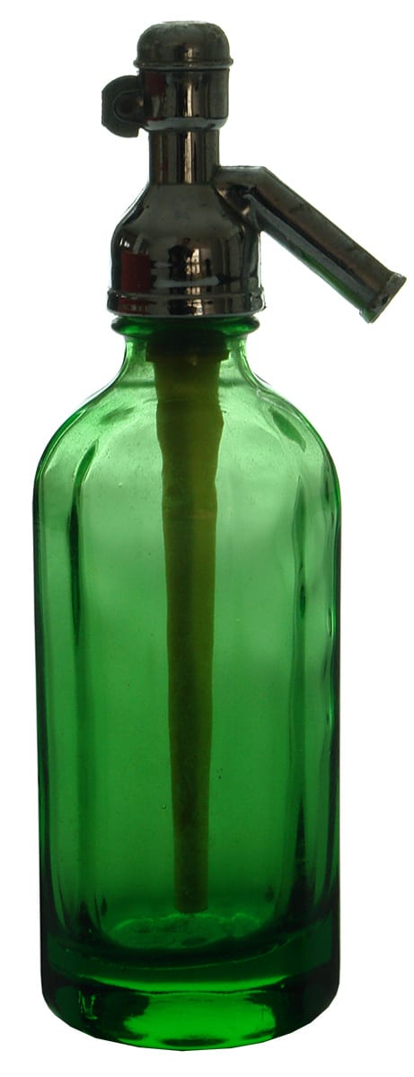 Green Glass Sample Miniature Soda Syphon