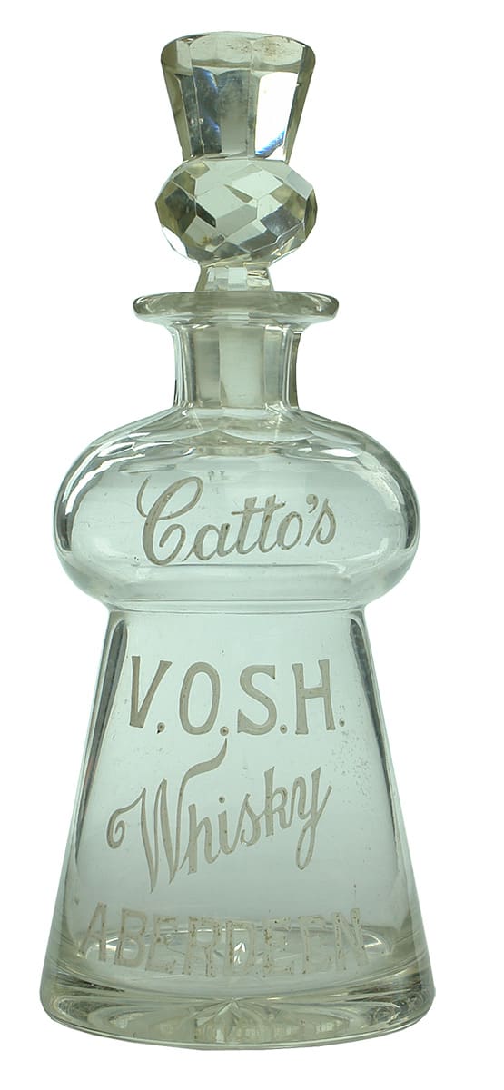 Catto's Whisky Aberdeen Glass Decanter
