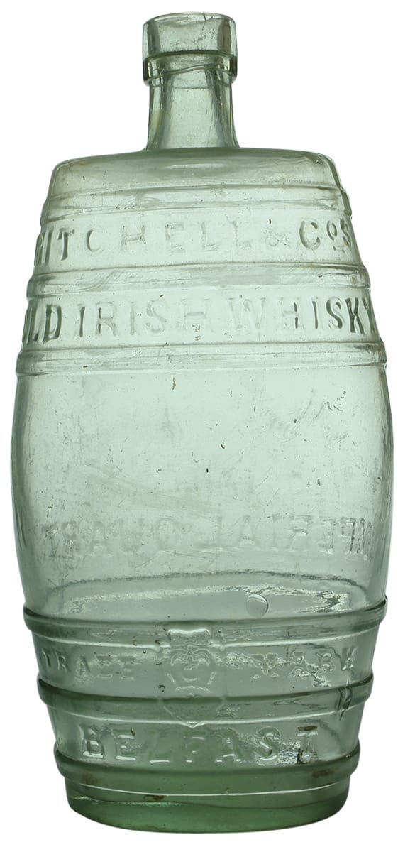Mitchell Old Irish Whisky Belfast Antique Bottle