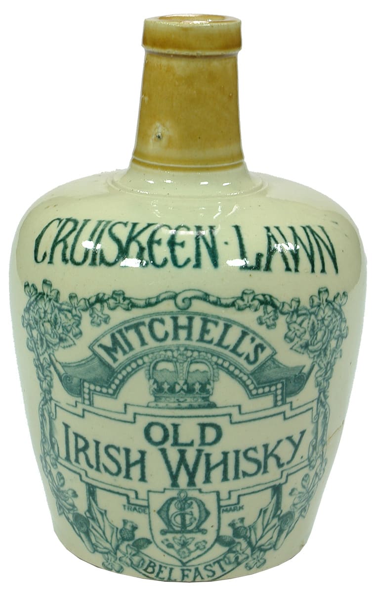 Cruiskeen Lawn Mitchell's Old Irish Whisky Stoneware Jug