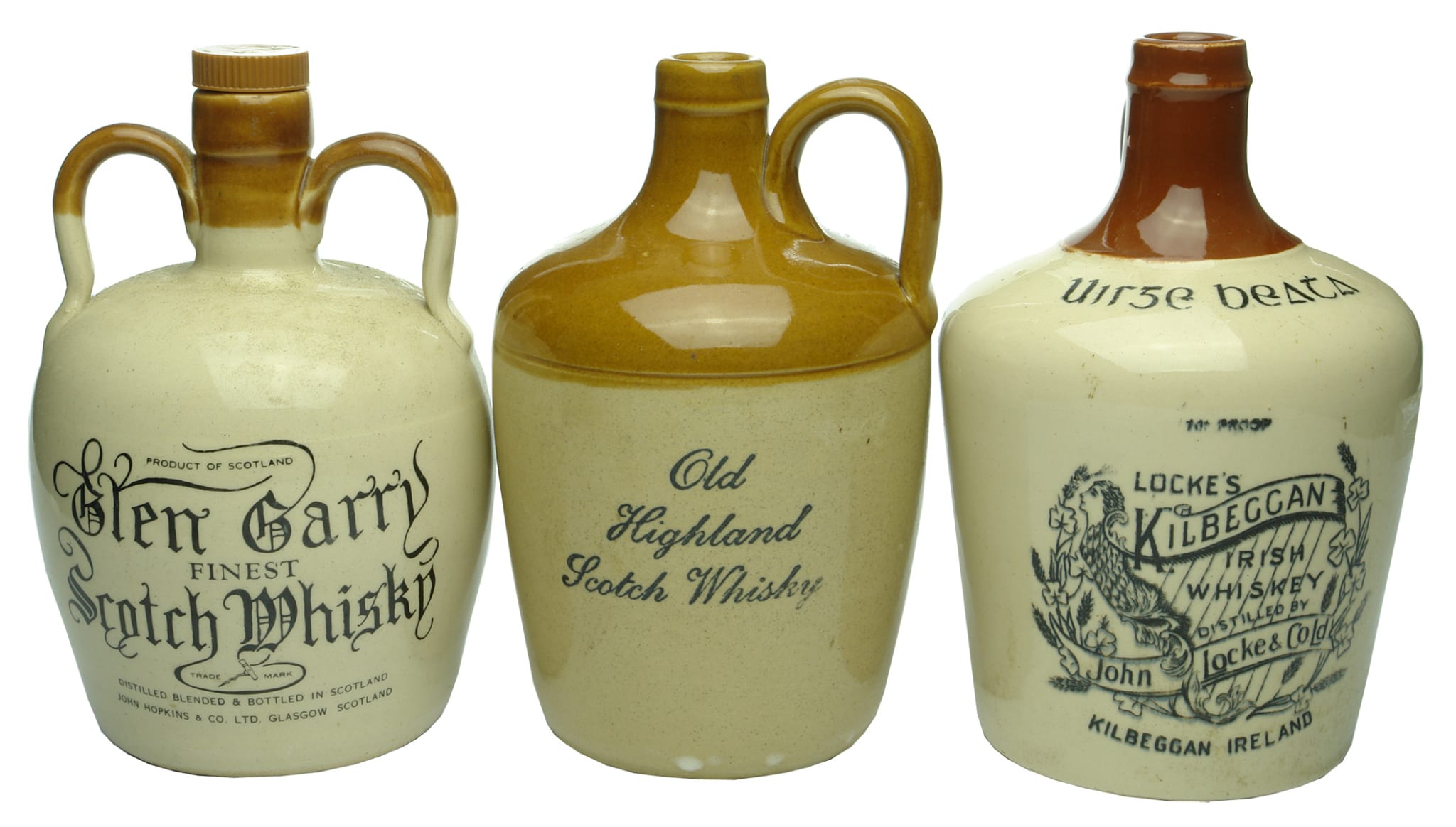 Collection Stoneware Whisky Jugs