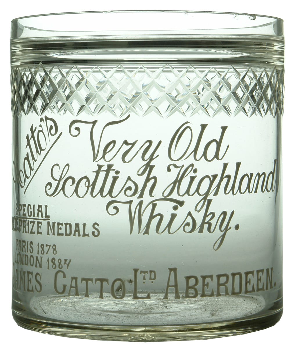 Catto's Old Scottish Highland Whisky Ice Bucket Glass