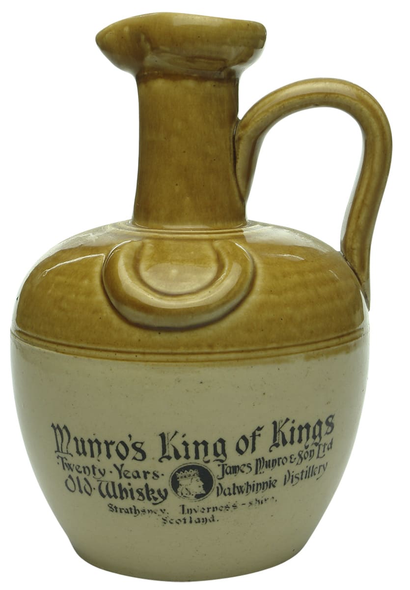 Munro's King of Kings Stoneware Whisky Jug
