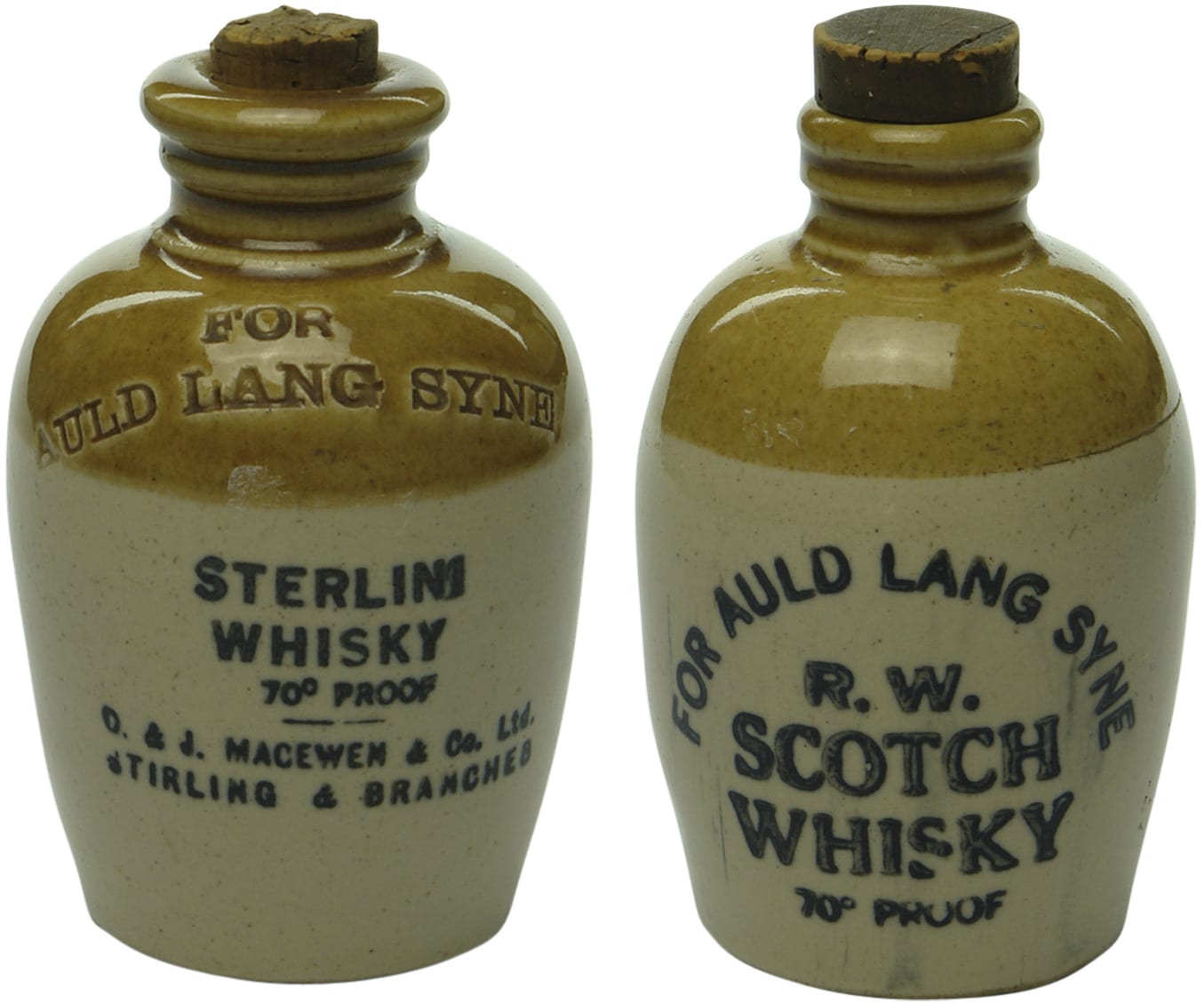 Collection Sample Stoneware Whisky Jugs