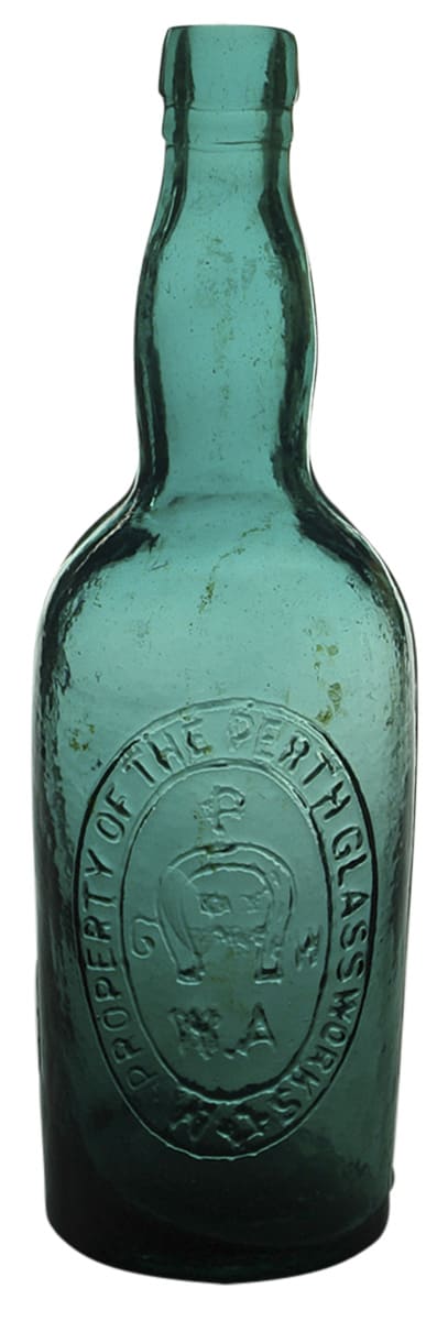 Perth Glassworks Horseshoe Wine Brandy Bottle