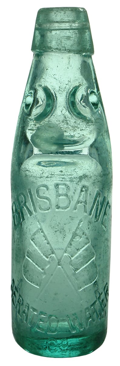 Brisbane Aerated Waters Codd Marble Bottle