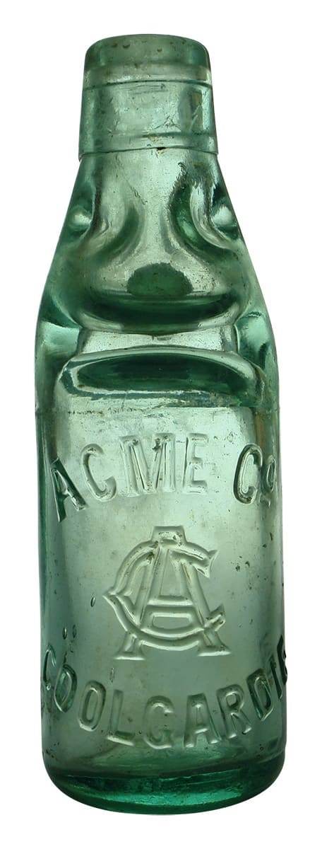 Acme Coolgardie Antique Goldfields Codd Bottle