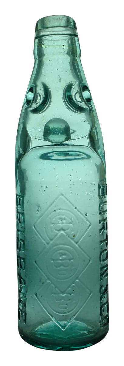 Burton Brisbane Antique Codd Marble Bottle