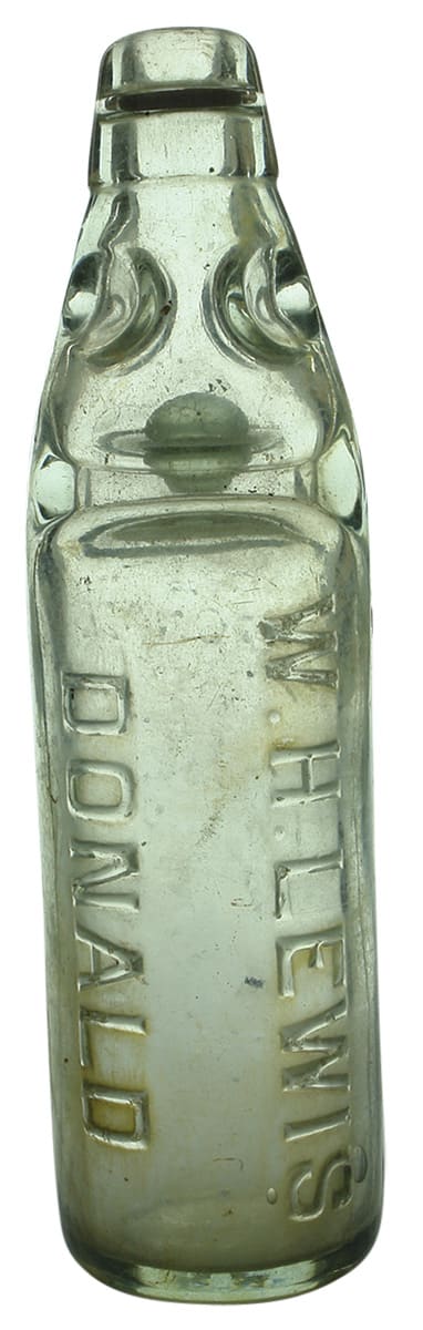 Lewis Donald Antique Codd Marble Bottle