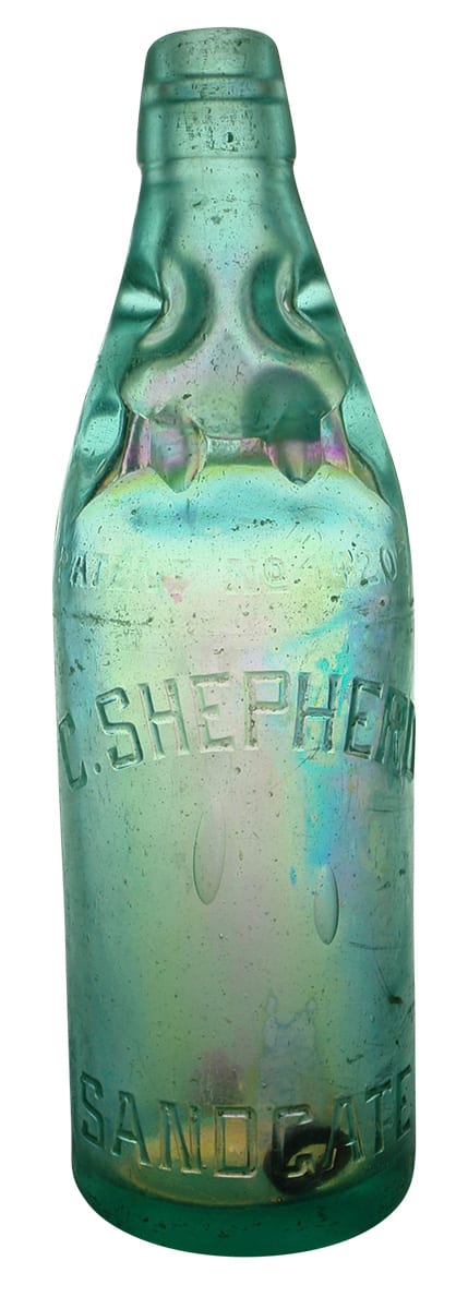 Shepherd Brisbane Patent Codd Marble Bottle