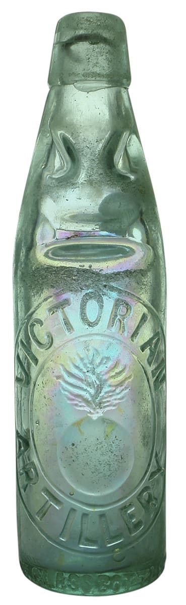 Victorian Artillery Queenscliff Bomb Codd Marble Bottle
