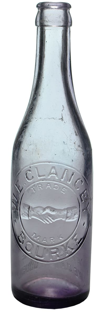 Clancey Bourke Handshake Purple Crown Seal Bottle