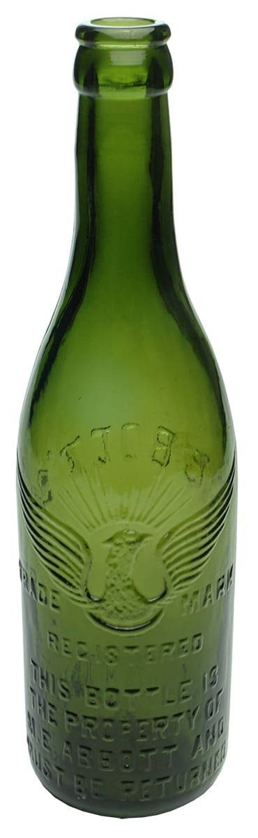 Abbott's Tasmania Phoenix Green Crown Seal Bottle