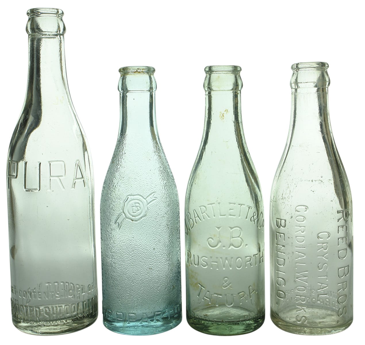 Collection Crown Seal Soft Drink Bottles