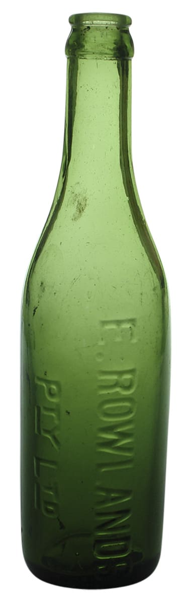 Rowlands Green Crown Seal Soft Drink Bottle