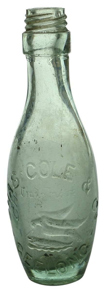 Chas Cole Geelong Nash Patent Bottle