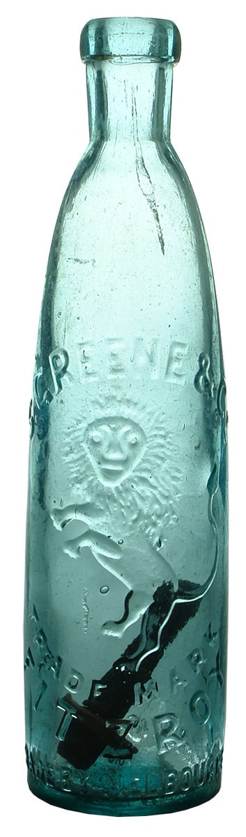 Greene Fitzroy Lion Stick Hogben Patent Bottle