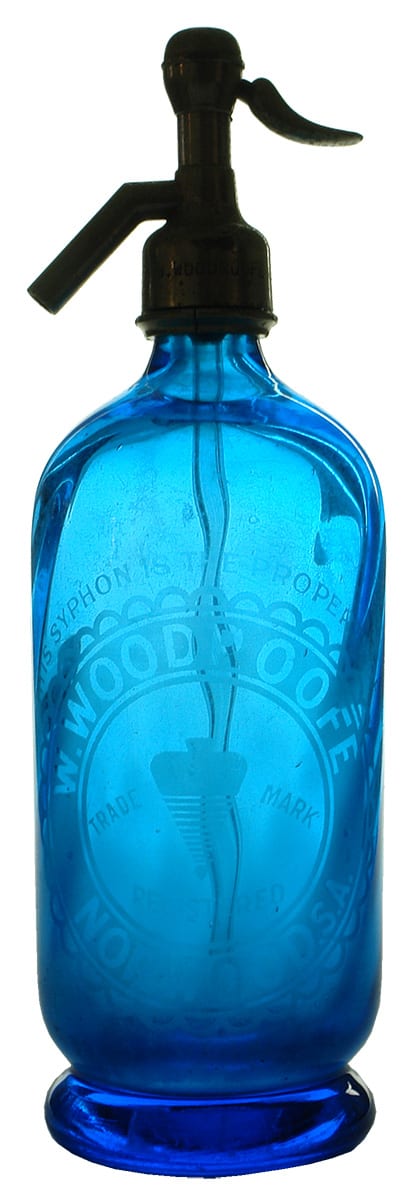 Woodroofe Norwood Blue Vintage Soda Syphon