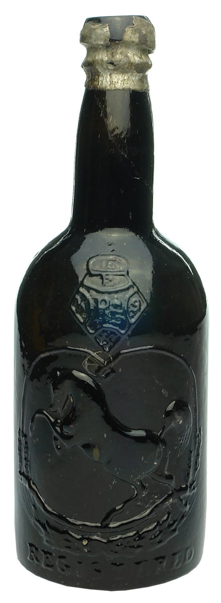 Black Horse Ale Registered Antique Bottle