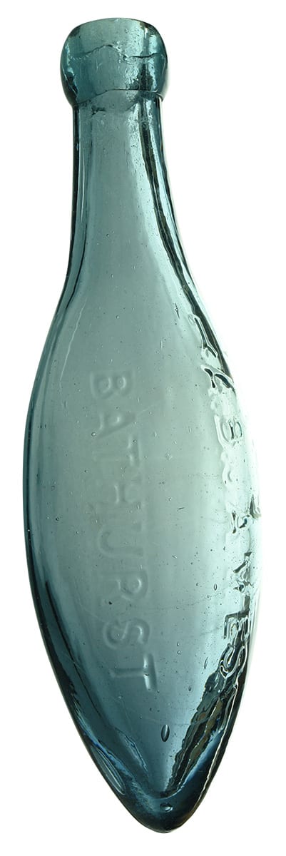 James Bathurst Blue Glass Old Bottle