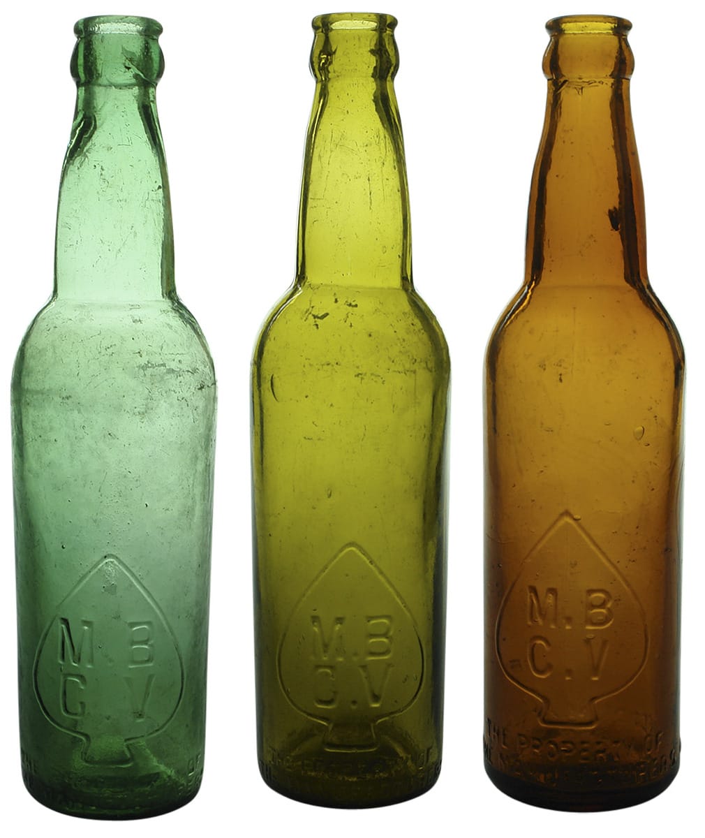 Collection Old Antique Beer Bottles