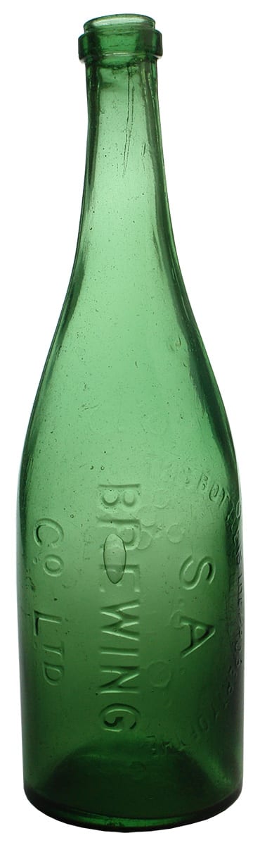 SA Brewing Co Adelaide Green Beer Bottle