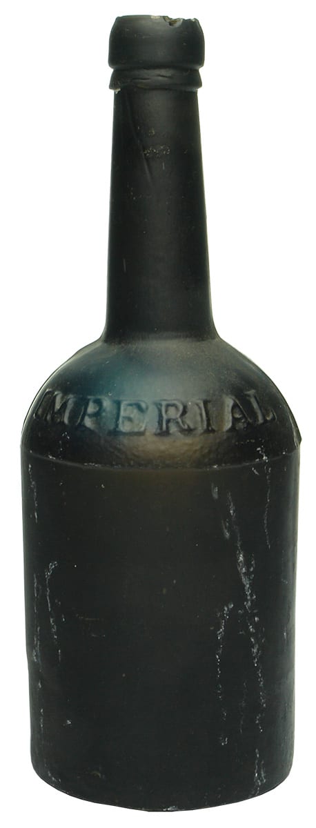 Imperial Pint Black Glass Bottle
