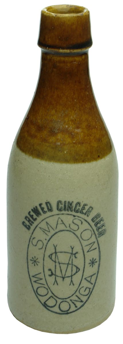 Mason Wodonga Stone Brewed Ginger Beer Bottle