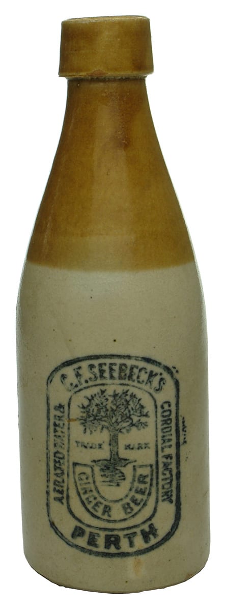 Seebeck's Perth Tree Stoneware Ginger Beer Bottle