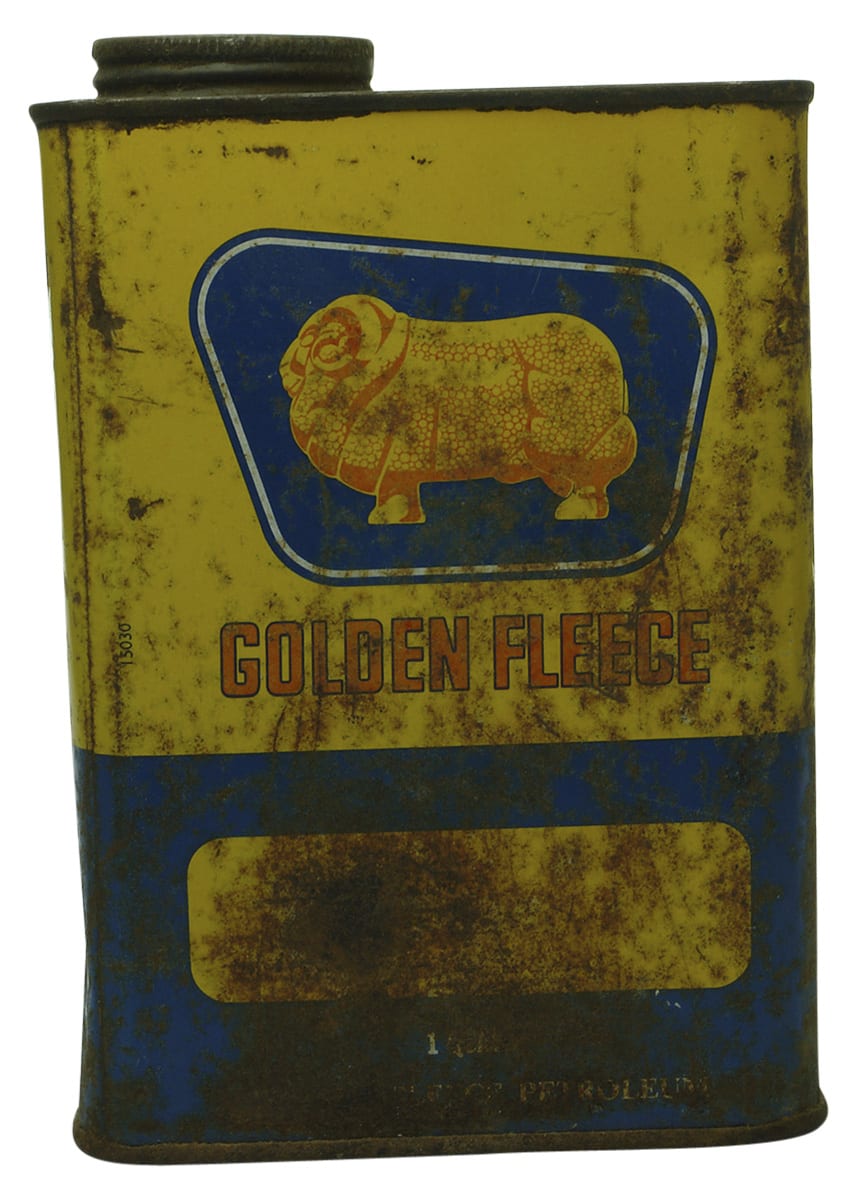 Golden Fleece Quart Petroleum Tin