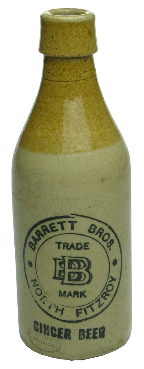 Barrett Bros North Fitzroy Stoneware Ginger Beer