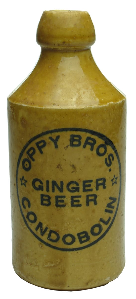 Oppy Bros Ginger Beer Condobolin Old Bottle