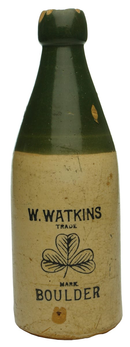 Watkins Boulder City Shamrock Green Top Bottle