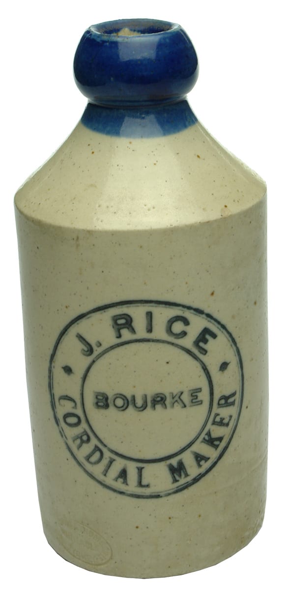 Rice Cordial Maker Bourke Blue Lip Bottle