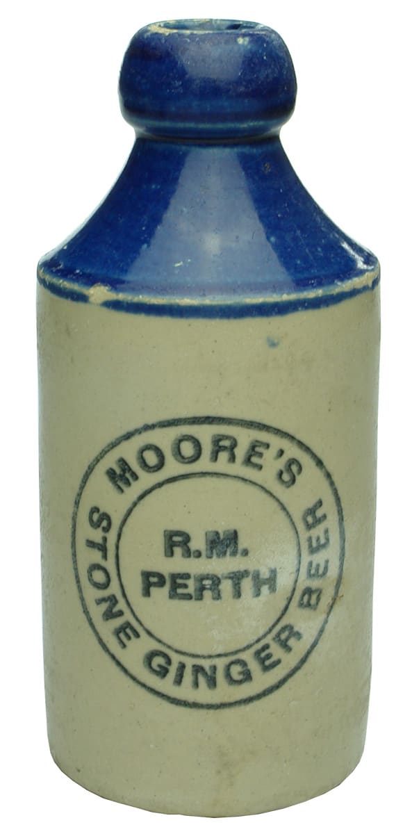 Moore's Perth Stone Ginger Beer Bottle