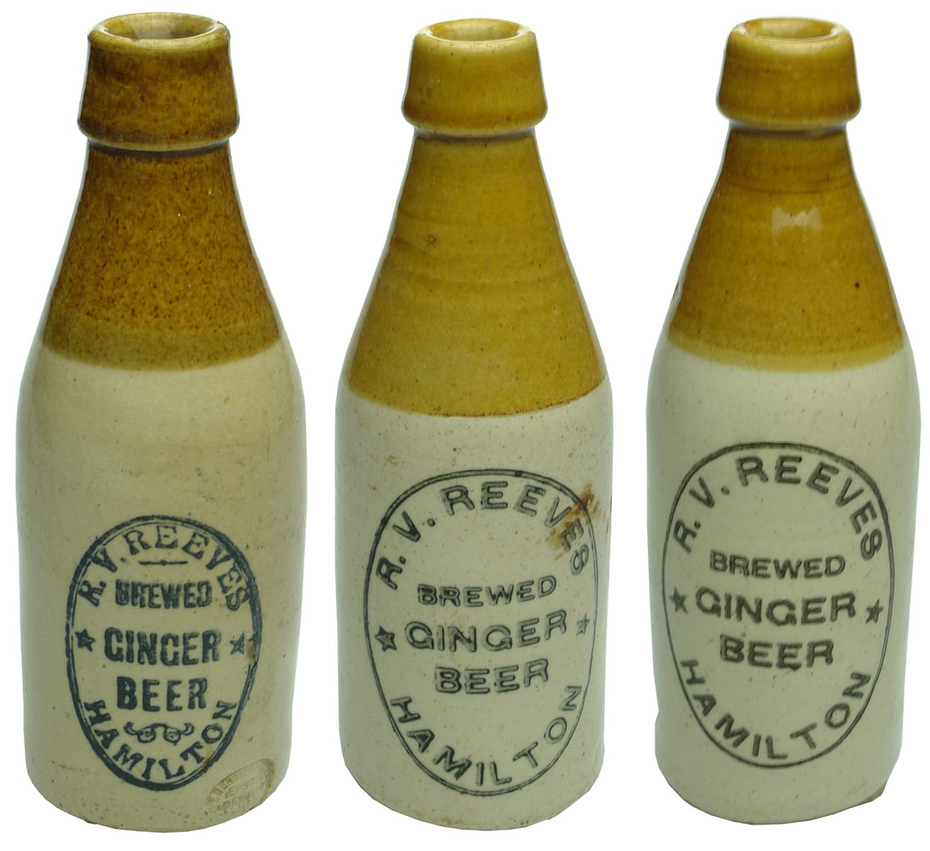 Reeves Hamilton Collection Stoneware Ginger Beer Bottles
