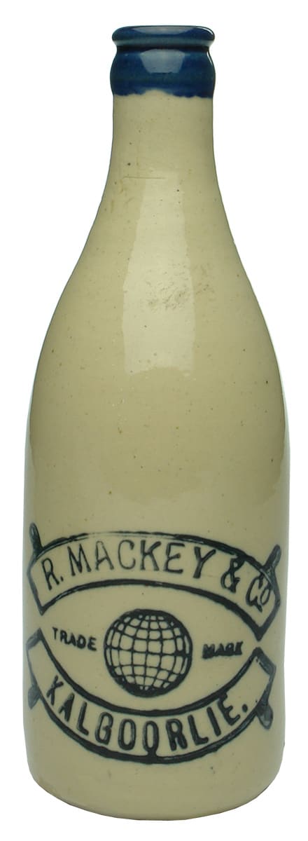 Mackey Globe Kalgoorlie Stoneware Crown Seal Bottle