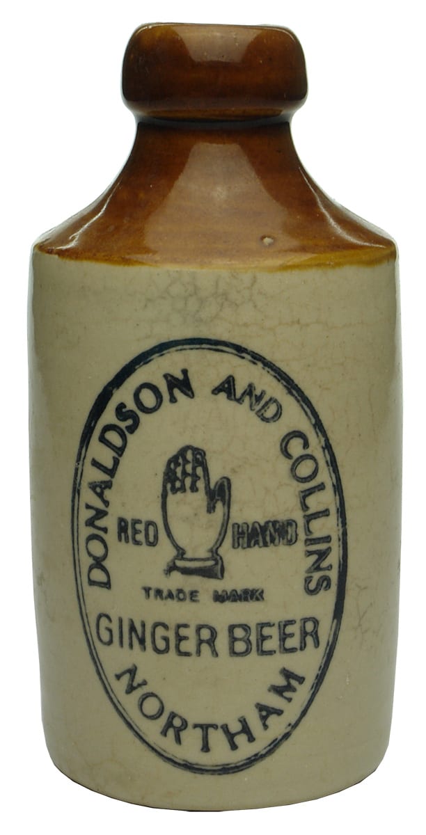Donaldson Collins Red Hand Northam Stoneware Bottle