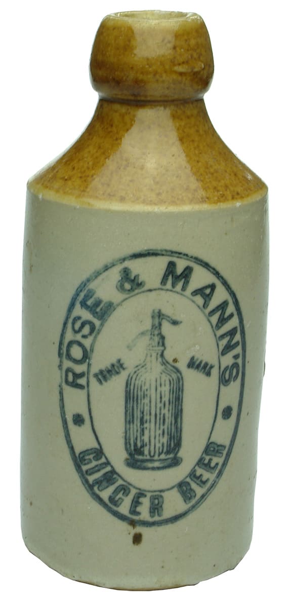 Rose Mann Ginger Beer Syphon Stoneware Bottle