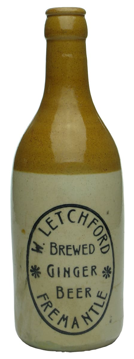 Letchford Fremantle Crown Seal Stoneware Ginger Beer