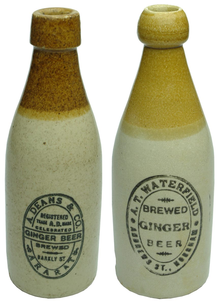 Collection Stoneware Ginger Beer Bottles