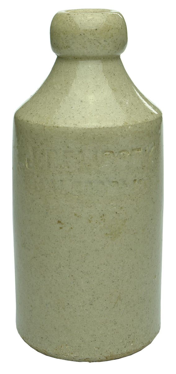 Dempsey Kalgoorlie Impressed Stoneware Ginger Beer Bottle