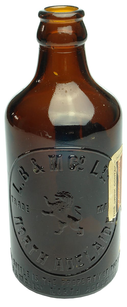 Lion Brewing North Adelaide Glass Amber Bottle