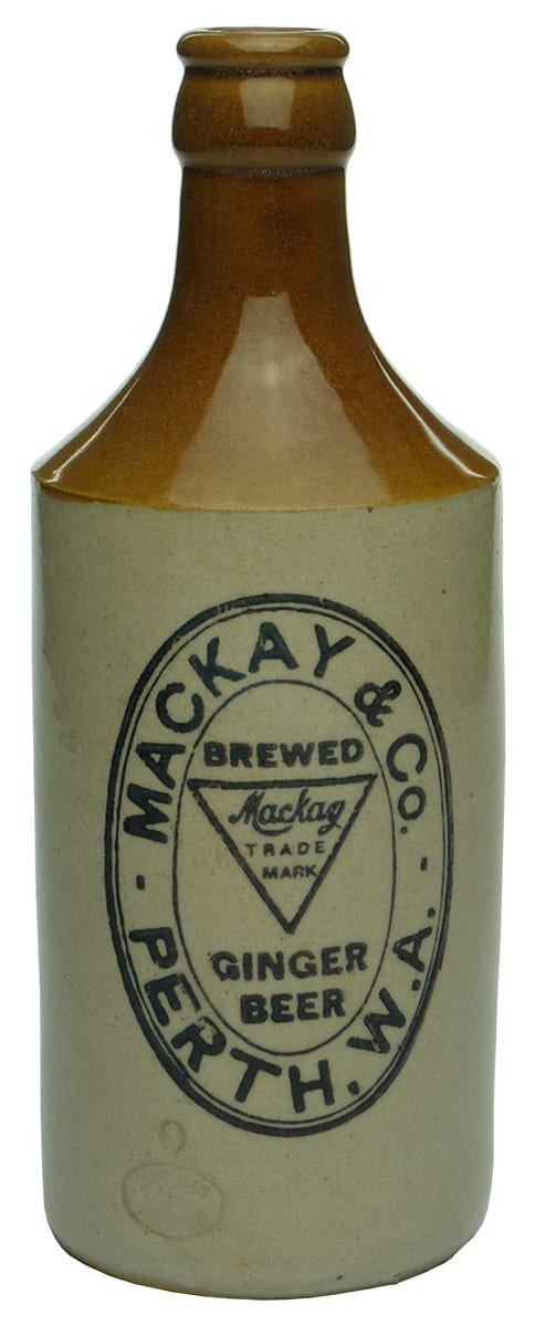 Mackay Brewed Ginger Beer Perth Stoneware Bottle