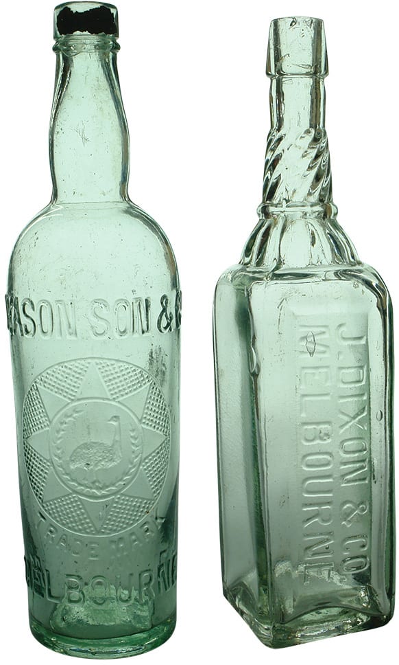 Antique Vintage Cordial Bottles