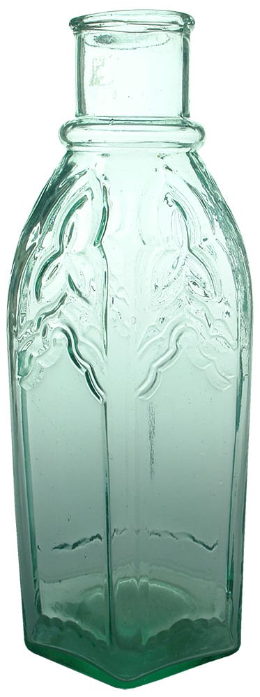 Cathedral Design Antique Pickles Bottle