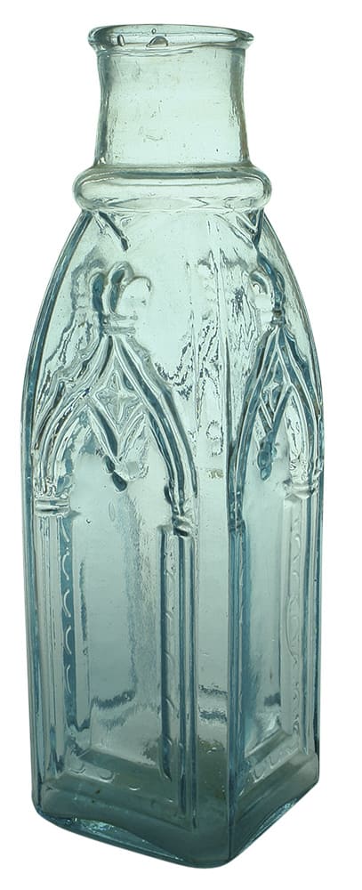 Cathedral Antique American Glass Pickles Jar