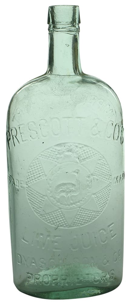 Prescott Emu Quart Melbourne Cordial Bottle