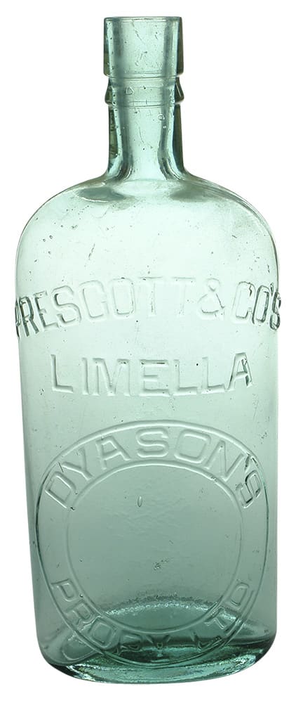 Prescott Limella Dyasons Melbourne Cordial Bottle